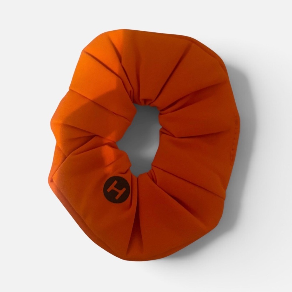 Halara Hair Scrunchie Womens OS Orange Like New Sporty Athletic Elastic Tie